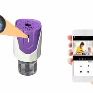 Zinzo Security WiFi Spy Mosquito Repellent, 4k Hidden Camera with 32gb Built in Memory with Live Audio and Video, Motion Detection Home Security Wireless Wi-Fi Surveillance Camera